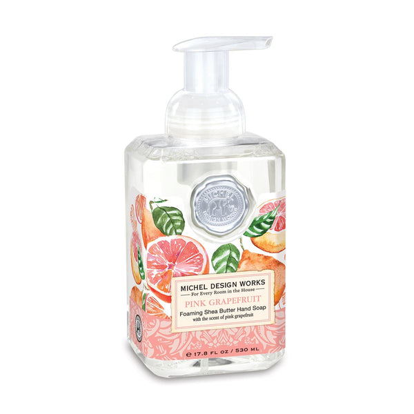 Michel Design Works Foaming Hand Soap, 17.8 Fluid Ounce, Pink Grapefruit