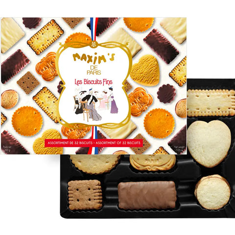 Maxim's de Paris Box of 32 Assorted Cookies - 200 G
