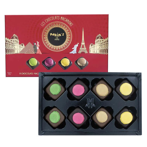 Maxim's de Paris Box of 8 Macaron Chocolates - 80 G