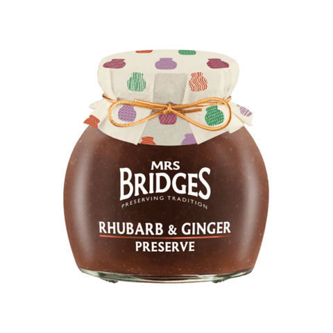 Mrs Bridges Rhubarb & Ginger Preserve.