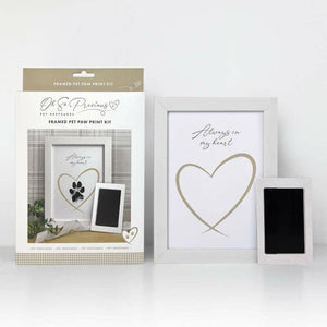 Oh So Prescious - Framed Pet Paw Print Keepsake With Ink Kit - The European Gift Store