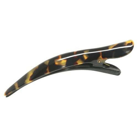 French Amie Brill Beak Tokyo 4.5" Large Celluloid Acetate Handmade Secure Grip Salon Hinge Side Slide In Alligator Beak Jaw Hair Claw Clip Clamp Clutcher for Girls and Women