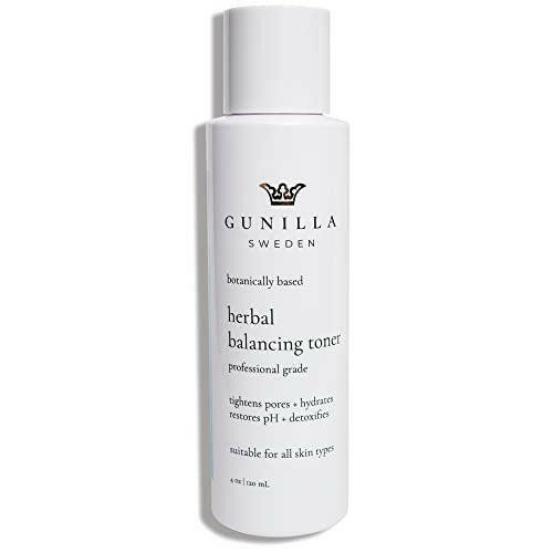 Gunilla Herbal pH Balancing Toner - Vegan. Soothing, Plant-Based, Antioxidant-Rich, Anti-Aging, Hydrating, Helps Soften, Firm, Cleanse Impurities & Tighten Pores. Natural. Made in USA- 4 oz - The European Gift Store