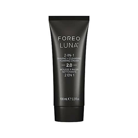 FOREO LUNA 2-in-1 Shaving Cream + Cleansing Foaming Cream - Pore Minimizer - Face Wash - Vitamin E - Clean Skin & Shaving Comfort - Vegan - No Razor Burn - All Skin Types - 3.3 fl.oz - The European Gift Store