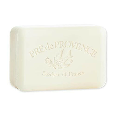 Pre de Provence Artisanal French Moisturizing Soap Bar, Shea Butter Enriched, Quad Milled for Long Lasting Rich Smooth Lather, 8.8 Ounce, Milk.