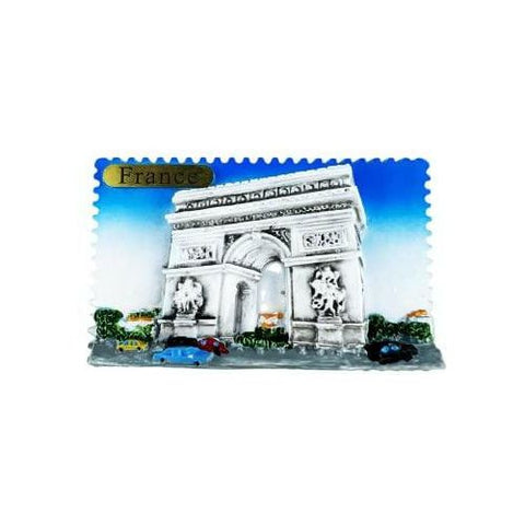 Paris Arc de Triomphe France Refrigerator Magnet Travel Souvenir Fridge Decoration Magnetic Sticker Hand Painted Craft Collection