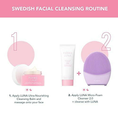 FOREO LUNA Nourishing Cleansing Balm - Gentle Waterproof Makeup Remover - Waterless Oil Cleanser - Eye Makeup Remover - Vegan - Cruelty & Fragrance-Free, Eco-Friendly - 2.5 fl. oz - The European Gift Store