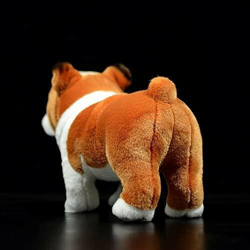 Tiny Heart Simulation British Bulldog Puppy Soft Stuffed Plush Toy 10" Long… - The European Gift Store