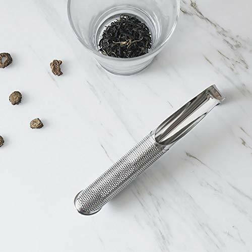 British Tea Strainer - Cylindrical Mesh Tea Filter, Long Handle Interval Tea Infusers - The European Gift Store