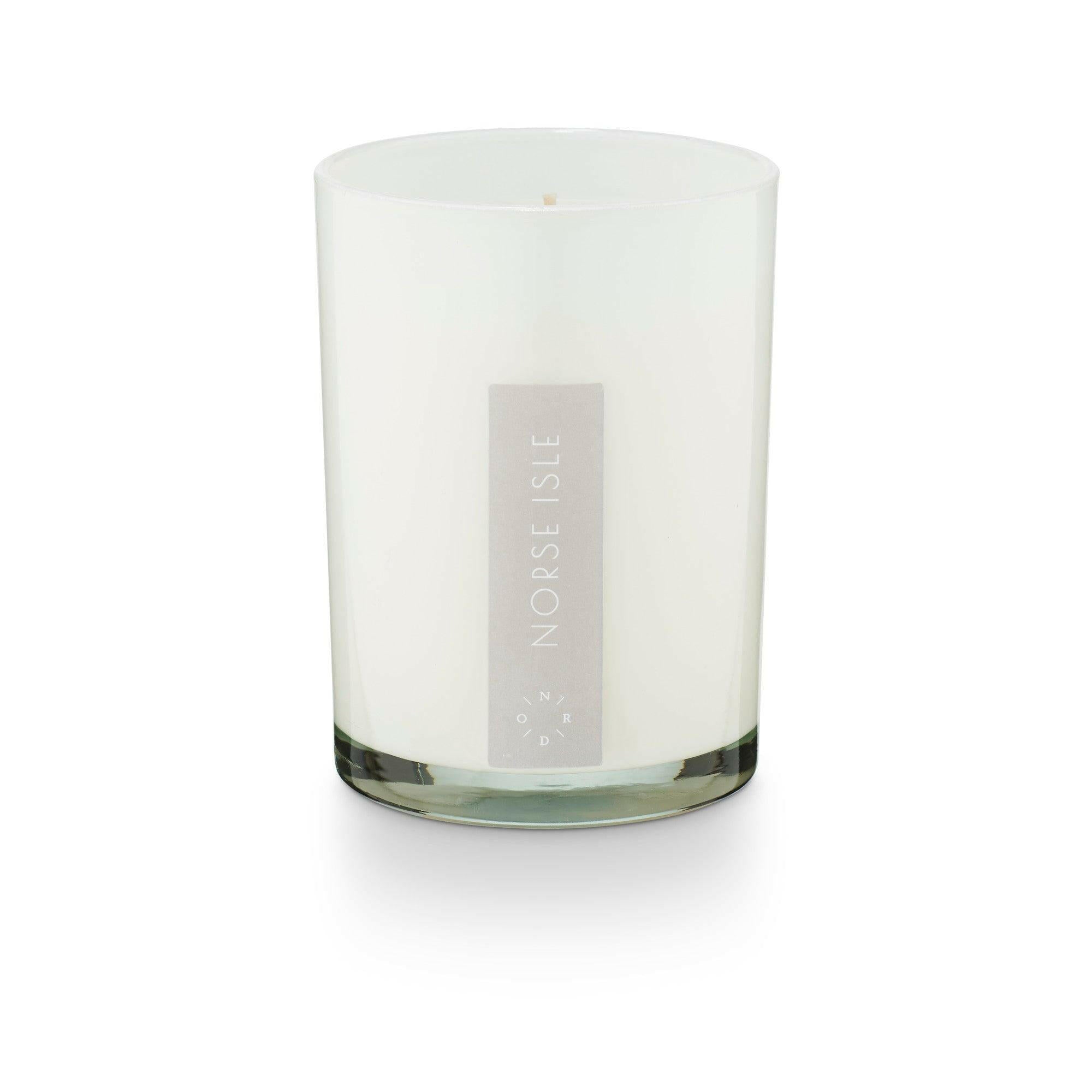 Norse Isle Fjord &amp; Form Seafare Glass Candle - The European Gift Store