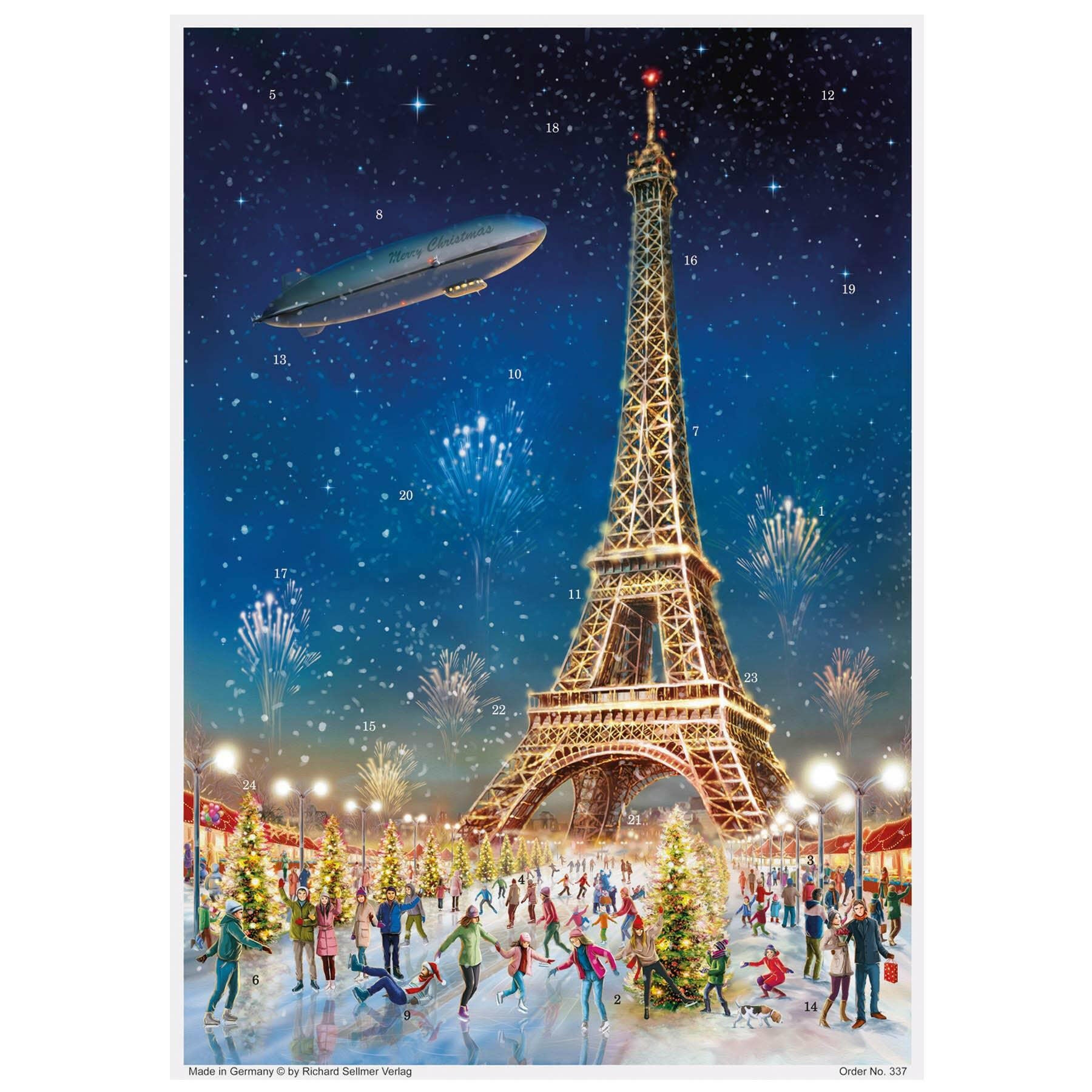 Paris Eiffel Tower Advent Calendar