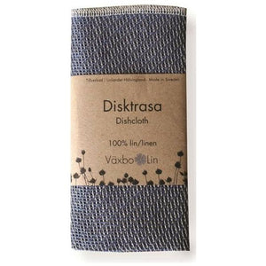 Vaxbo Lin 100% Linen DISKTRASA Dishcloth | Made in Sweden | Stunning Array of Colors (Blue) - The European Gift Store