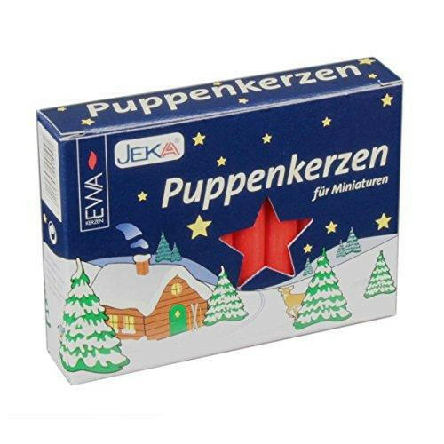 German Candles VERY SMALL Red 10mm Puppenkerzen - The European Gift Store