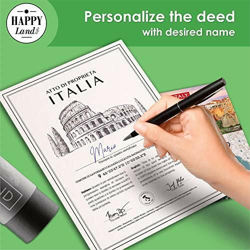 Real Piece of Land - Italy | Personalized Land Owner's Certificate