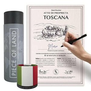 Real Piece of Land - Tuscany | Personalized Land Owner's Certificate - The European Gift Store