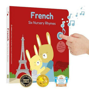 Cali's Books French Nursery Rhymes Sound Book for Toddlers 1-3. Bilingual Books for 1 Year Old French Baby Book - The European Gift Store
