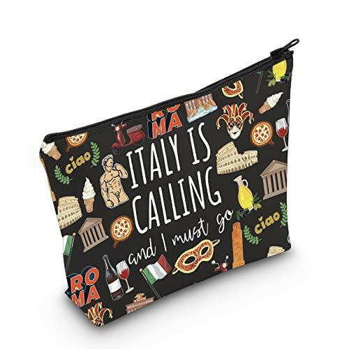 ITALY Is Calling and I Must Go Zipper Pouch Makeup Bag - The European Gift Store