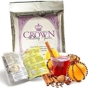 Mulling Spices Instant Gourmet Mix | Apple Cider Mulled Wine Juice Tea Cake Bread Baking Cookie | Organic Vegan & Gluten-Free | Recipe Booklet Included (1 Bag) - The European Gift Store