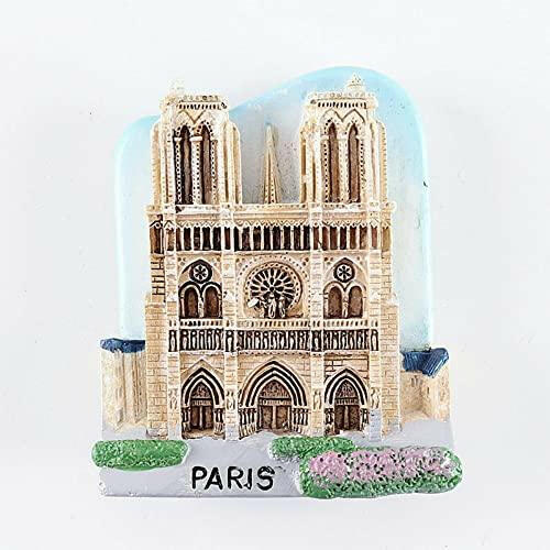France Fridge Magnet Souvenir Notre-Dame Cathedral De Paris Resin 3D Fridge Sticker - The European Gift Store