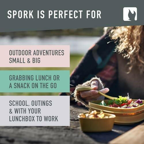 Light My Fire Spork Original — 3-in-1 Camping Spoon Fork Knife Combo — Reusable Travel & Camping Utensils — Lunch Spork — Outdoor Backpacking Hiking Picnic Utensil BPA Free — 2-Pack Green/Pink - The European Gift Store