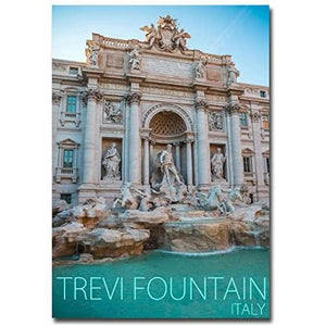 The Trevi Fountain, Italy Travel Refrigerator Magnet Size 2.5" x 3.5" - The European Gift Store