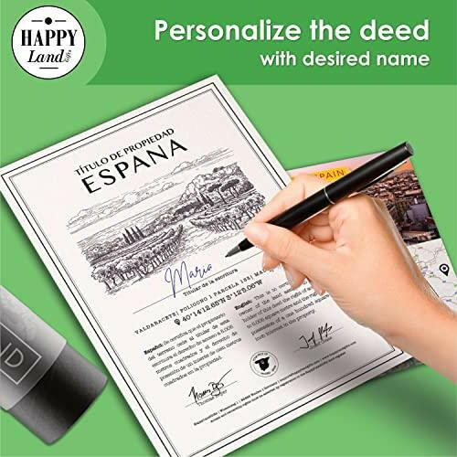 Real Piece of Land - Spain | Personalized Land Owner's Certificate