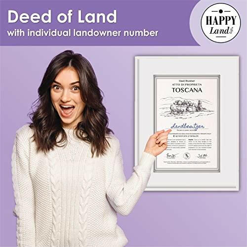 Real Piece of Land - Tuscany | Personalized Land Owner's Certificate - The European Gift Store
