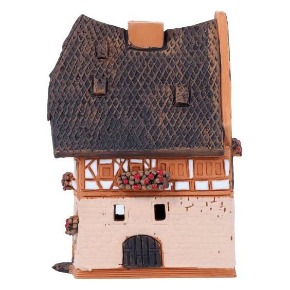 Midene Ceramic Christmas Village Houses Collection - Handmade Miniature of Historic Dürer's House in Nuremberg, Germany - Candle, Cone Incense Holder R250 | The European Gift Store.
