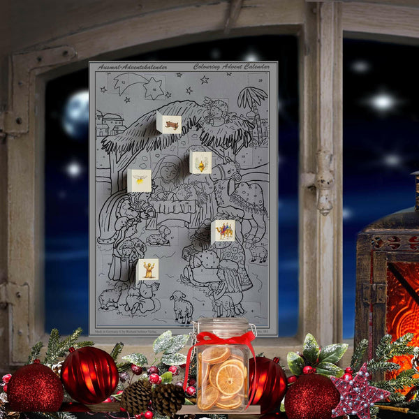 Manger of Bethlehem Coloring Advent Calendar - The European Gift Store