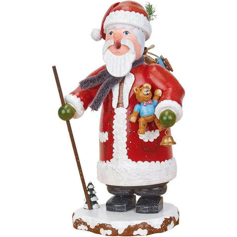 German Incense Smoker Winterchild Santa Claus - 20cm / 8inch - Hubrig Volkskunst - The European Gift Store