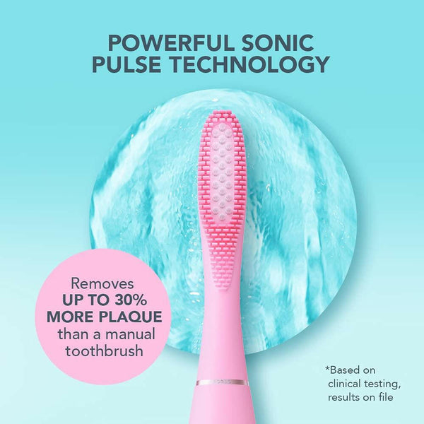 FOREO ISSA 3 Pink, Rechargeable Electric Ultra-Hygienic Sonic Toothbrush with Silicone & PBT Polymer Bristles - The European Gift Store