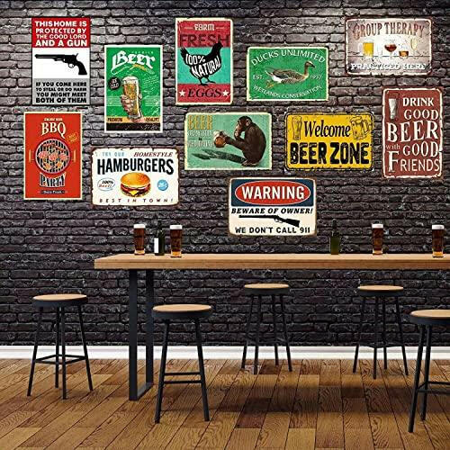 Mocozim Beer Decor Party Patriotic German Beer Metal Sign Decor Tin Aluminum Sign Wall Art Metal Poster for Man Cave Bar Garage 12x8 inch, 8X12 inch - The European Gift Store