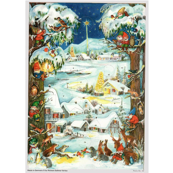 Nordic Winter Village Advent Calendar - The European Gift Store