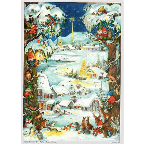 Nordic Winter Village Advent Calendar