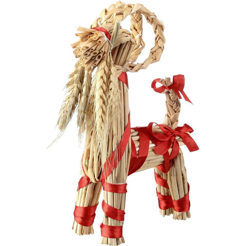 Scandinavian Christmas Straw Goat Scandinavian (7.8 Inch)