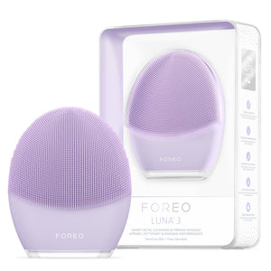 FOREO LUNA 3 Facial Cleansing Brush | Sensitive Skin | Anti Aging Face Massager | Enhances Absorption of Facial Products | For Clean & Healthy Face Care | Simple & Easy | Waterproof - The European Gift Store