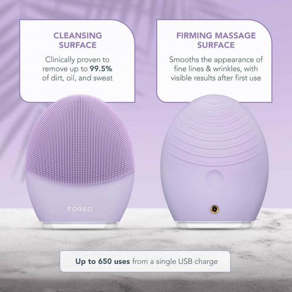 FOREO LUNA 3 Facial Cleansing Brush | Sensitive Skin | Anti Aging Face Massager | Enhances Absorption of Facial Products | For Clean & Healthy Face Care | Simple & Easy | Waterproof - The European Gift Store