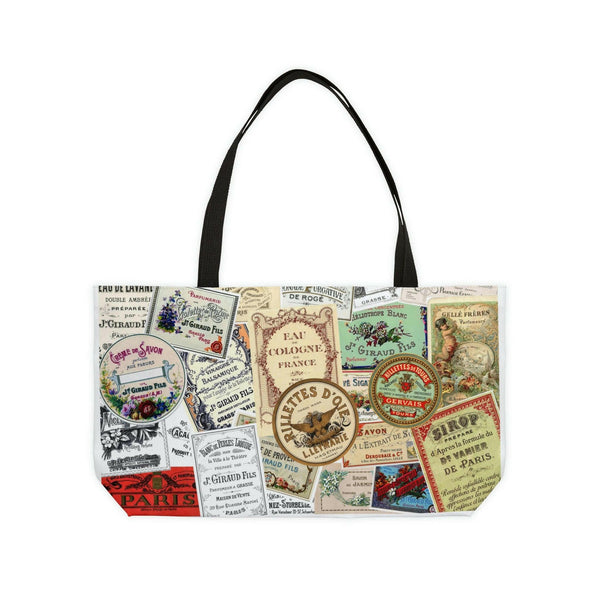 Vintage French Labels Weekender Tote Bag - The European Gift Store