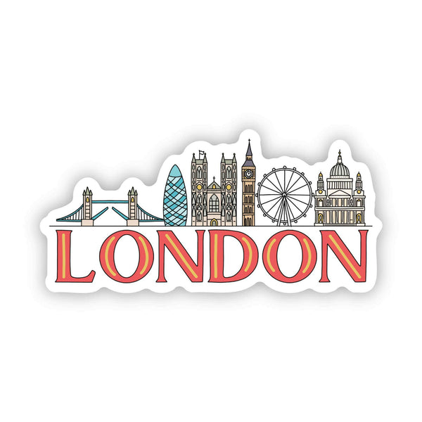 London Skyline Sticker - The European Gift Store