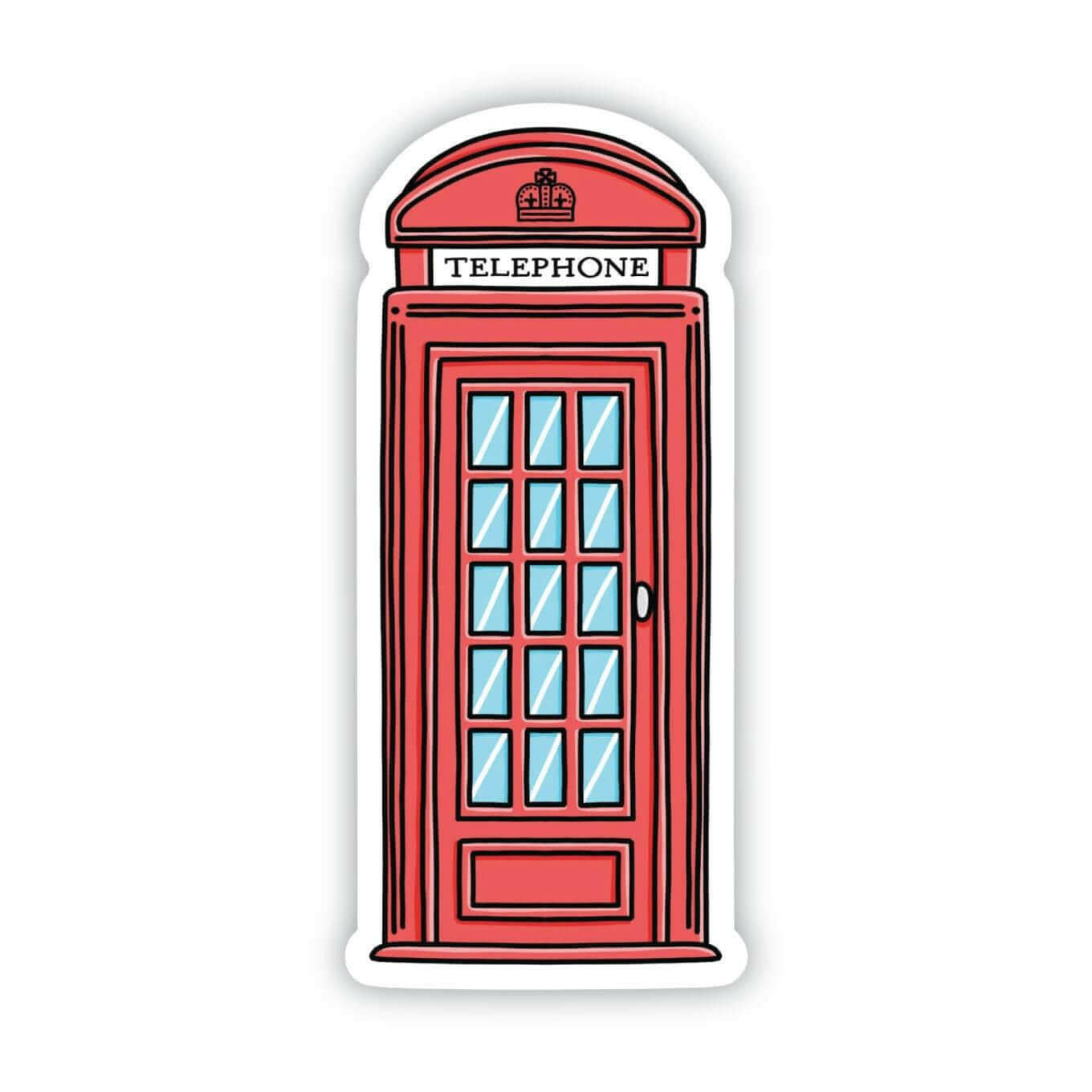 London Red Phone Box Sticker
