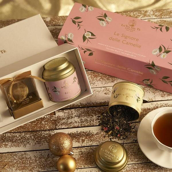 Camelie Loose Leaf Tea Gift Box - Two Tins - The European Gift Store
