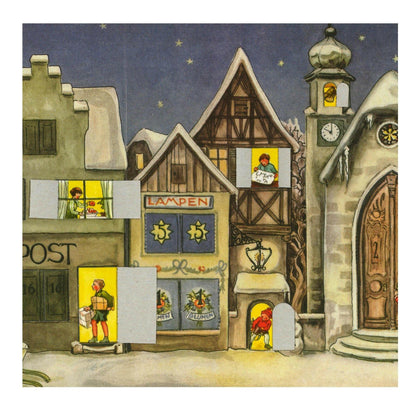 Little Town Advent Calendar from 1940&