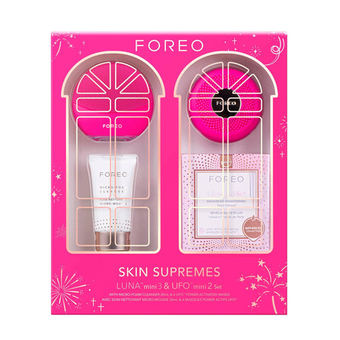 Foreo Sweden - Skin Supremes LUNA mini 3 & UFO mini 2 set - The European Gift Store