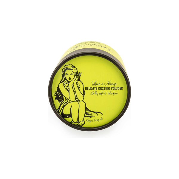 Dusting powder with puff. Lime & Mango - The European Gift Store