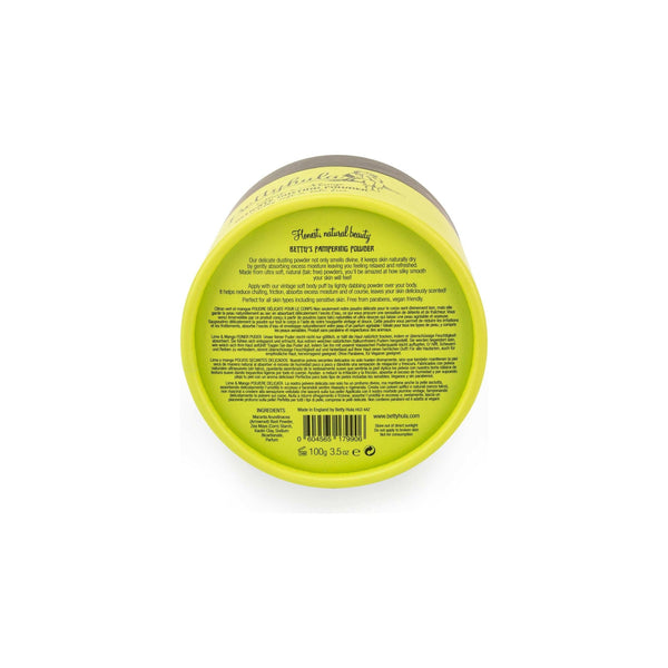 Dusting powder with puff. Lime & Mango - The European Gift Store