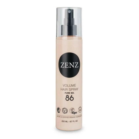 ZENZ Organic Products - Organic Volume Hair Spray Pure no. 86 - 200 ML / 6.7 FL OZ | The European Gift Store.