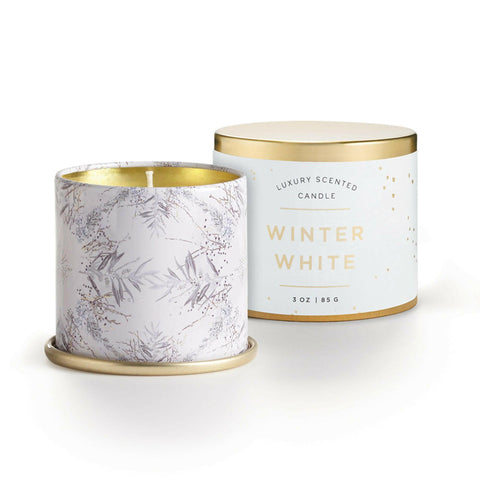 Winter White Demi Vanity Tin Candle - The European Gift Store