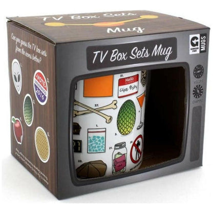 Ginger Fox Novelty TV Box Set Mug Microwave &amp; Dishwasher Safe - The European Gift Store