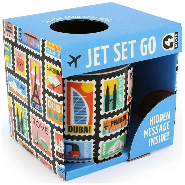 Ginger Fox Novelty Jet Set Go Travel Mug Microwave & Dishwasher Safe - The European Gift Store